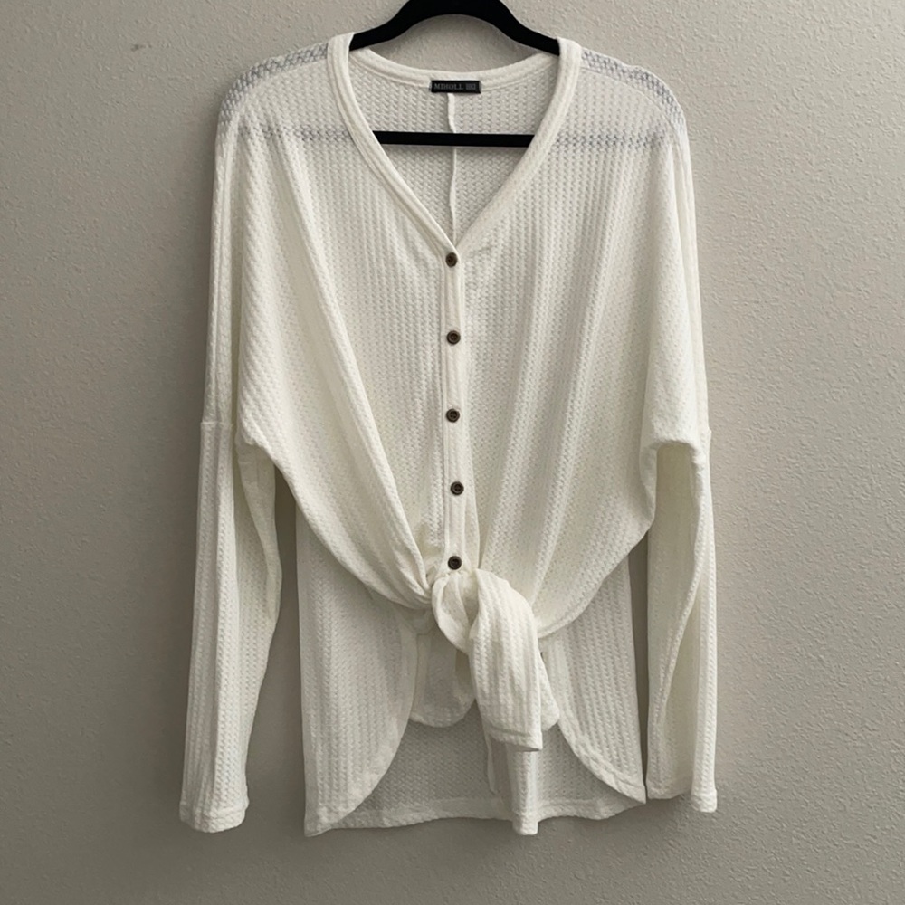 Waffle Knit Top
